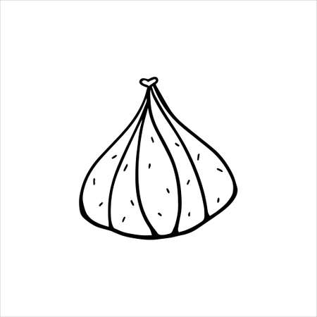Hand drawn isolated cake element on white background for decorative designのイラスト素材