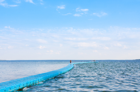 Naroch - largest lake in Belarus. Coastal zone of Naroch is popular destination for rest. Belarusの写真素材
