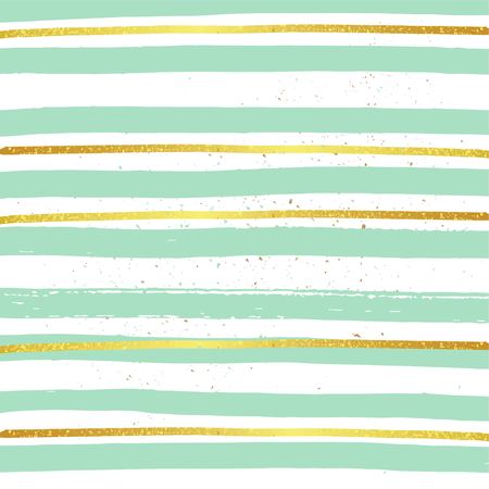 Brush and gold strokes background minimalistic pattern vector illustrationのイラスト素材