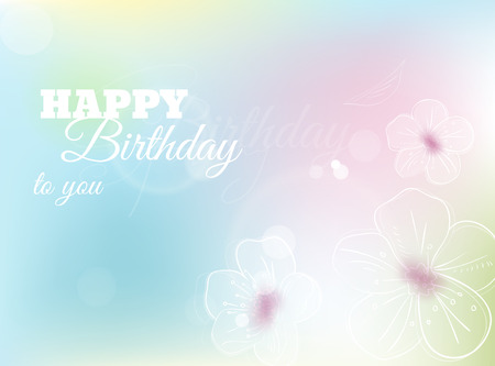 Happy birthday to you greeting card. Vector illustrationのイラスト素材