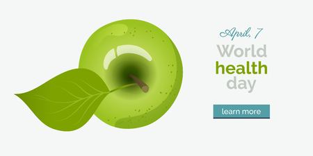 World health day banner.のイラスト素材