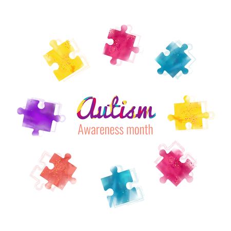Awareness month colorful illustration.のイラスト素材