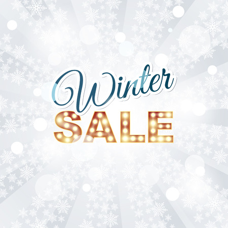 Winter sale - Vector Illustration. Eps 10 file.のイラスト素材