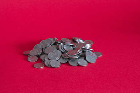 pile of coins, russian pennyの写真素材