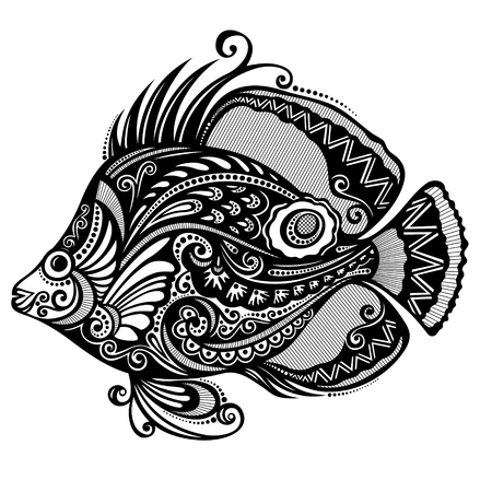 Fish  Patterned designのイラスト素材
