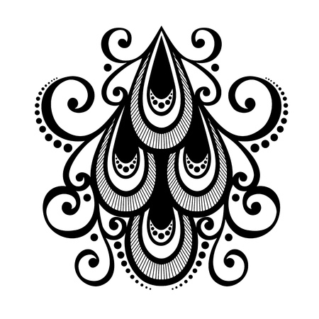 Vector Deco Abstract Symmetric Element  Design elementsのイラスト素材