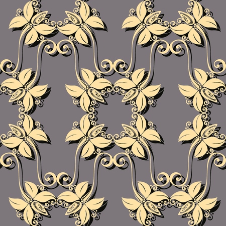 Seamless Floral Pattern  Vector のイラスト素材