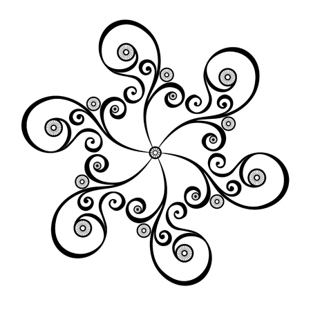 Beautiful Deco Circle  Vector , Patterned designのイラスト素材