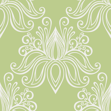 Seamless Floral Pattern  Vector   Hand Drawn Texture with Flowersのイラスト素材