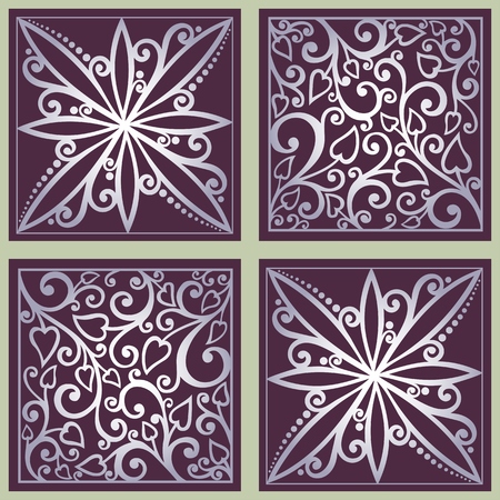 Abstract Floral Background  Vector のイラスト素材