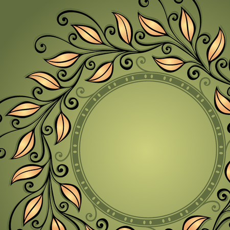 Vector Colored Floral Background  のイラスト素材