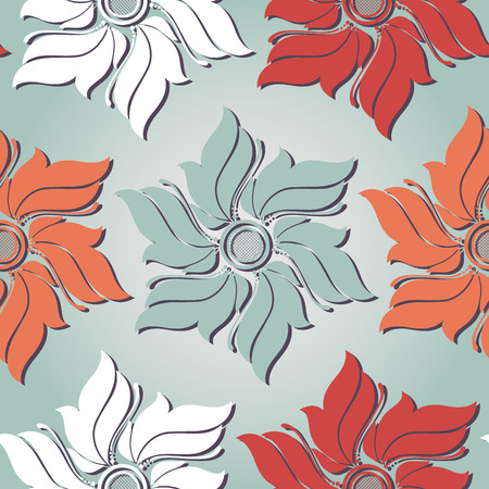 Seamless Floral Pattern のイラスト素材