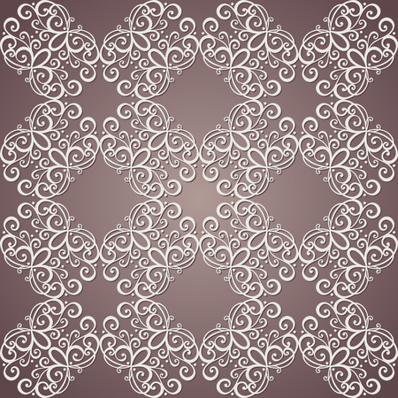 Seamless Ornate Pattern  Vector   Hand Drawn Vintage Textureのイラスト素材