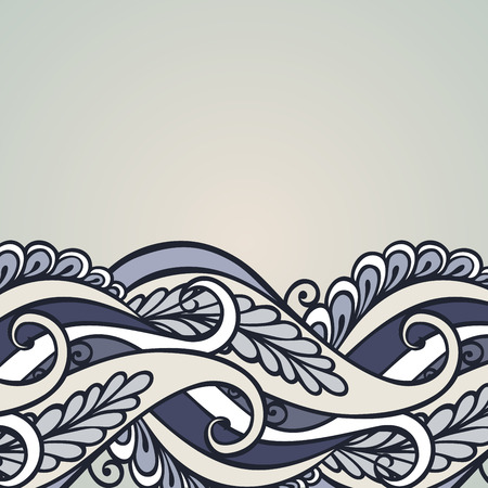 Vector Colored Ornate Backgrounds  Hand Drawn Texture with Ornamental Laceのイラスト素材