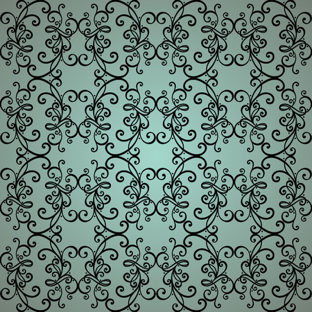 Seamless Ornate Pattern  Vector   Hand Drawn Vintage Textureのイラスト素材