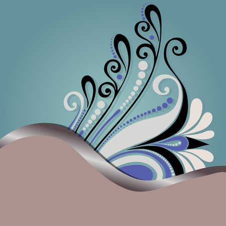 Vector Colored Ornate Backgrounds  Hand Drawn Texture with Ornamental Laceのイラスト素材