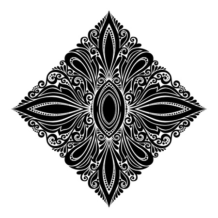 Beautiful Deco Square  Vector , Patterned designのイラスト素材