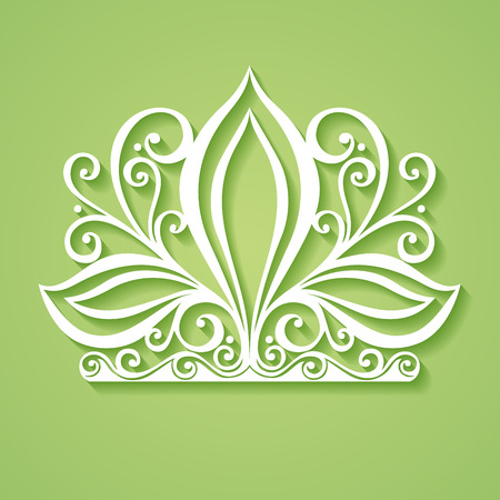Vector Decorative Ornate Crownのイラスト素材