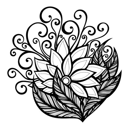 Beautiful Decorative Flower (Vector), Patterned designのイラスト素材