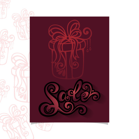 Vector Sale Banner. Original Ornate Designのイラスト素材