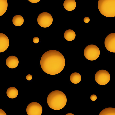 Seamless Pattern with Simple Geometrical Forms. Fall Halloween Collection. Decorative Design for Prints, Fabrics, Wallpapers etc. Abstract Art. Modern Style. Vector 3d Illustrationsのイラスト素材