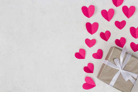 Postcard for design for Valentine's Day. celebration atmosphere.の写真素材