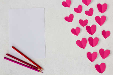 Postcard for design for Valentine's Day. celebration atmosphere.の写真素材