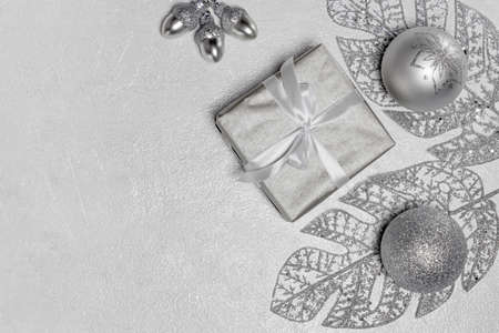 New Year and Christmas background with copy space for text.の写真素材