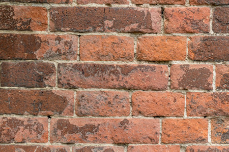 Background of old vintage brick wallの写真素材