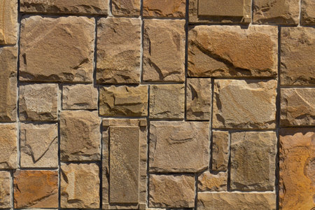 Stone wall texture, textured vintage backgroundの写真素材