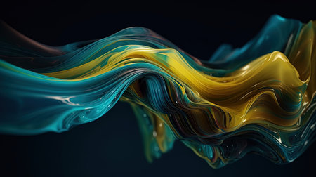 Abstract yellow and blue.の素材