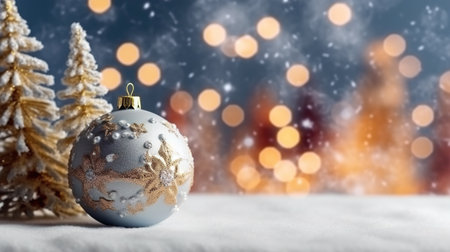 christmas frame of Christmas decorations on the background. copyspace. new year.の素材
