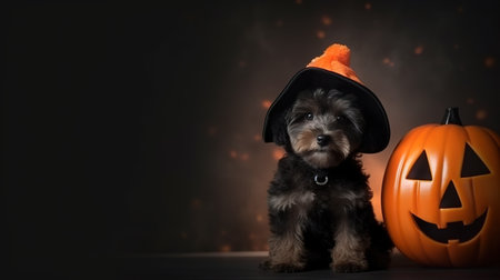 dog in Halloween costume.の素材