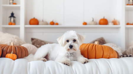 dog in Halloween costume.の素材