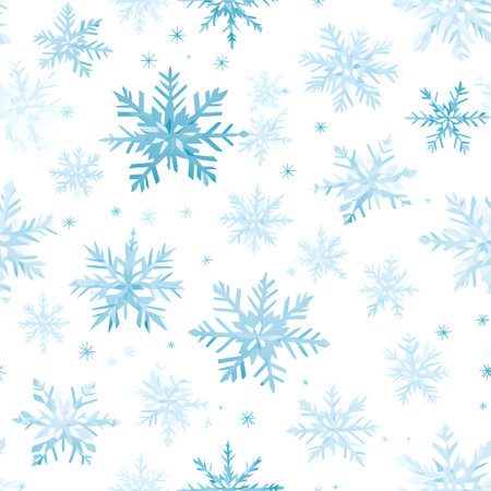 Collection of snowflakes, modern flat design. Can be used for printed materials - leaflets, posters, business cards or for web. Generative AIの素材