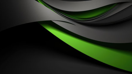 abstract gray-green background for design, banner Generative AIの素材