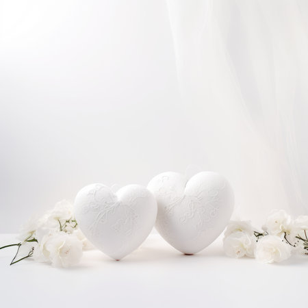 Romantic, love background, design for Valentine's day Generative AIの素材