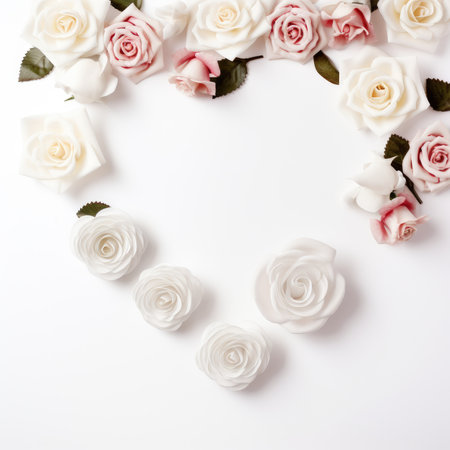 Romantic, love background, design for Valentine's day Generative AIの素材