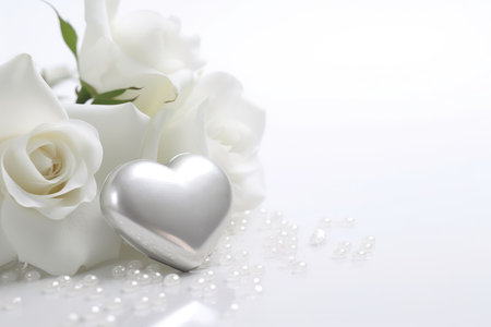 Romantic, love background, design for Valentine's day Generative AIの素材