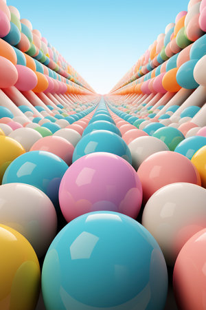 3D Balloon Background, Phone Background, Bannerの素材
