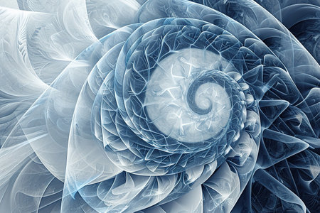 Blue abstract 3d design against colored background. Futuristic background for design, Album covers, notebooks, Bannerの素材
