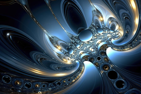 Blue abstract 3d design against colored background. Futuristic background for design, Album covers, notebooks, Bannerの素材