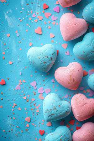 Hearts are Symbols of love for the designer of greeting Cards "Happy women", "Mothers", "Valentine's Day", "Birthday".の素材