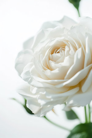 Romantic greeting card with tender Flowers, closer look at buds Roses. Banner, Illustration for Albums, notebooksの素材