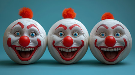 Funny Background dedicated to the Day of laughter, with various attributes for practical jokes, Copy Spaceの素材