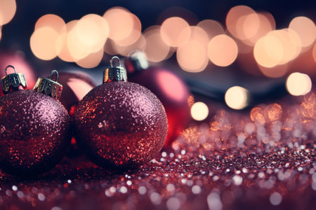 Christmas and New Year holidays backgroundの素材