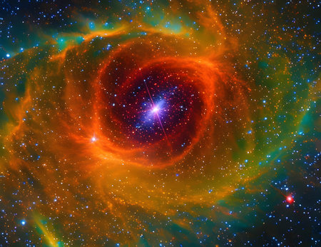 Endless universe with sparkling stars, galaxies, and nebulas in outer space. Amazing Cosmos...