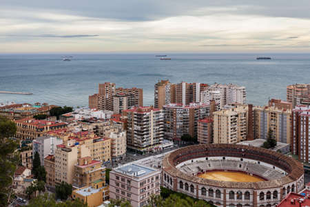 Plaza de Toros de la Malagueta, Malaga, Spainのeditorial素材