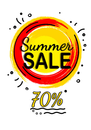 Summer sale bannersのイラスト素材