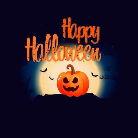 happy halloweenのイラスト素材